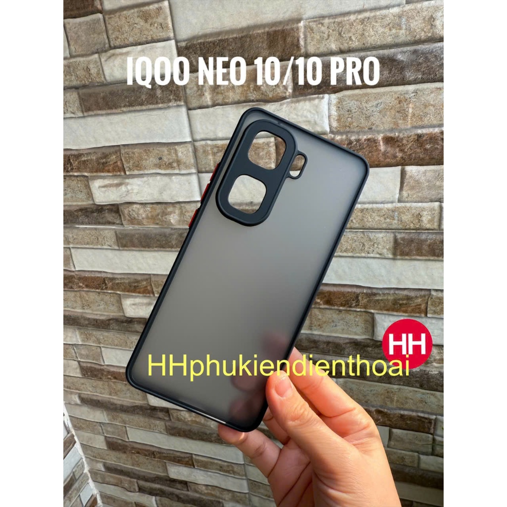 IQOO Neo 10 Pro Plus, Neo 10, Neo 10 Pro case ด้านหลังด้านและขอบยืดหยุ่น (สีดํา)