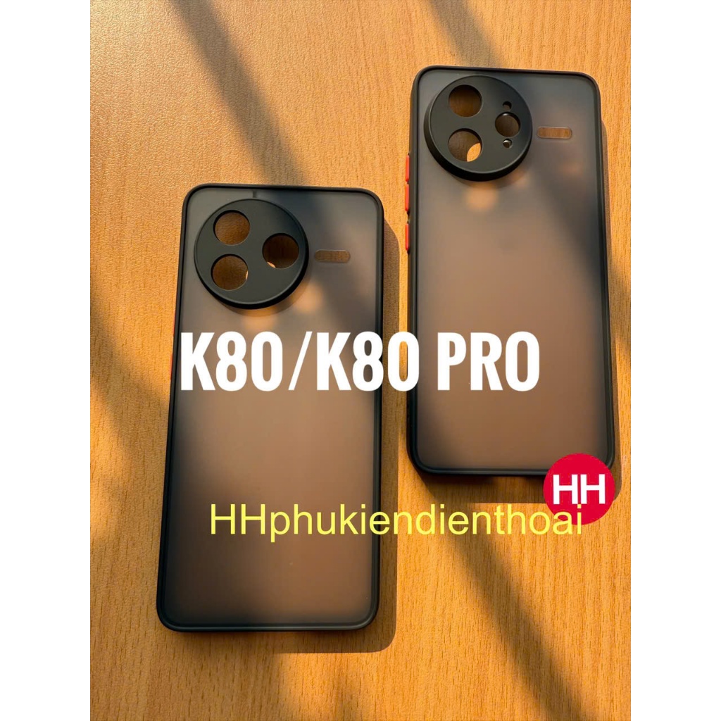 เคส Xiaomi Redmi K80, K80 Pro ด้านหลังด้านและขอบยืดหยุ่น (สีดํา)