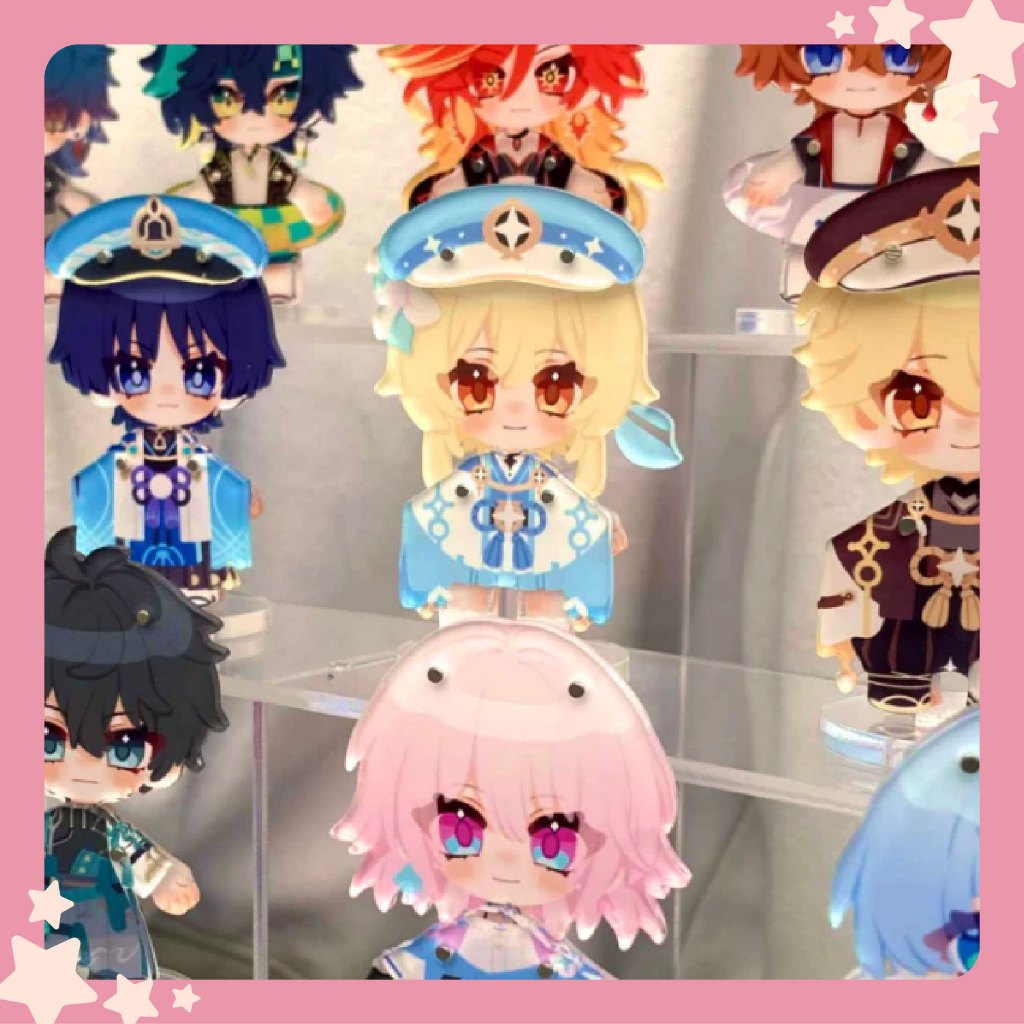 [AVAILABLE] READ DESCRIPTION CAREFULLY - GENSHIN IMPACT magnetic STANDEE - GI dress-up character model