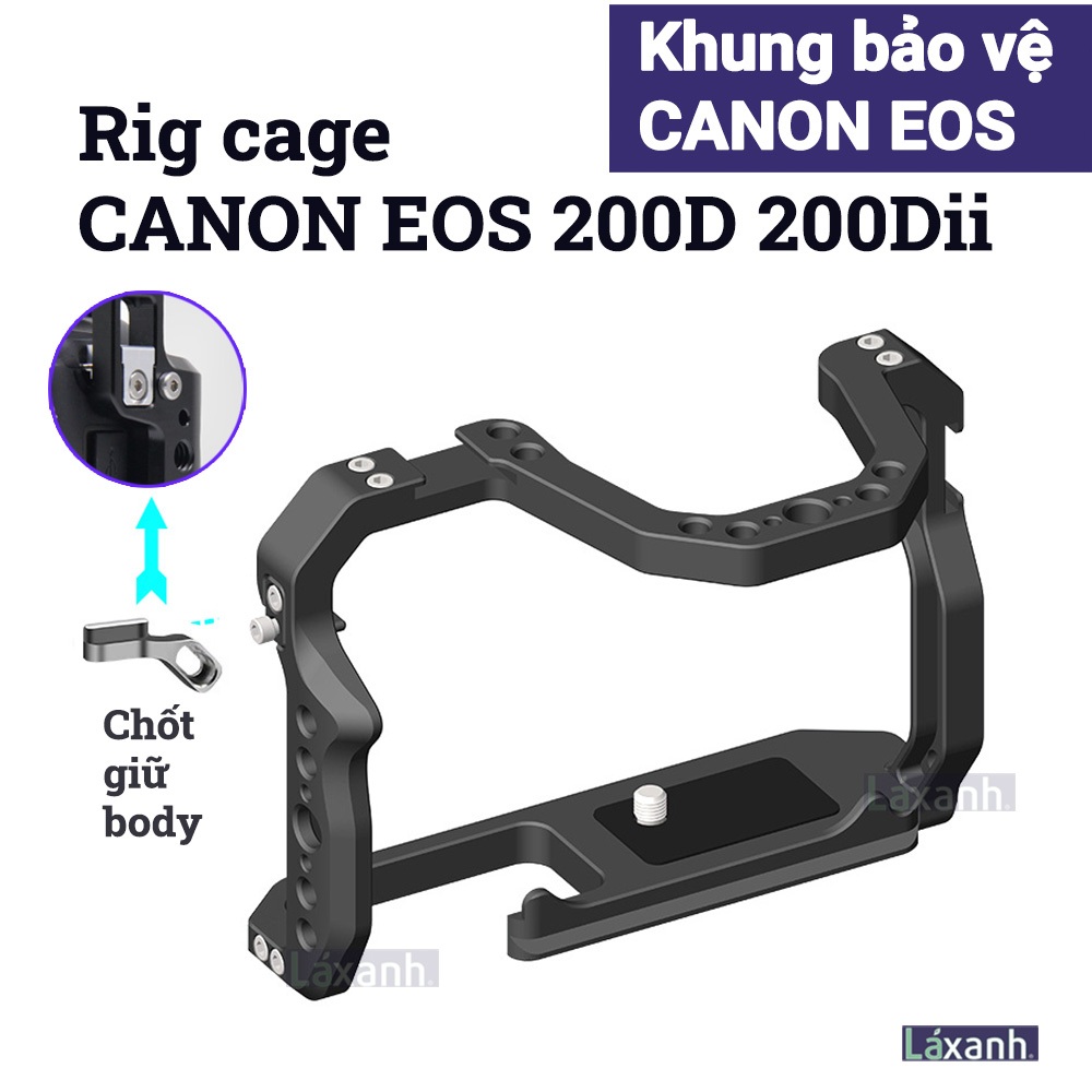 Canon EOS 200D 200Dii | Rig กรงกรอบป้องกันอุปกรณ์เสริมกล้อง mount handcase Canon eos 200d 200d mark 
