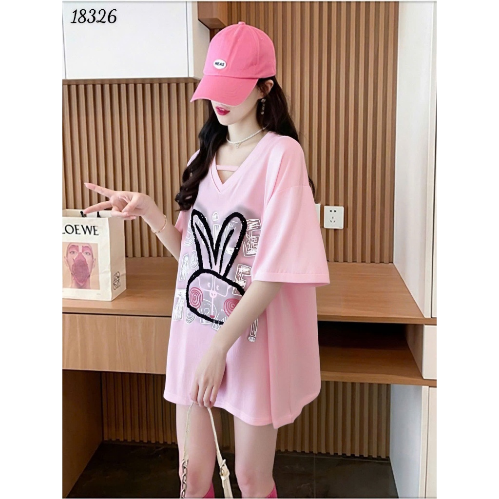 BIGSIZE QCCC OVS OverSize Th เสื้อยืดคอเต่า - คุณภาพดี - 18326