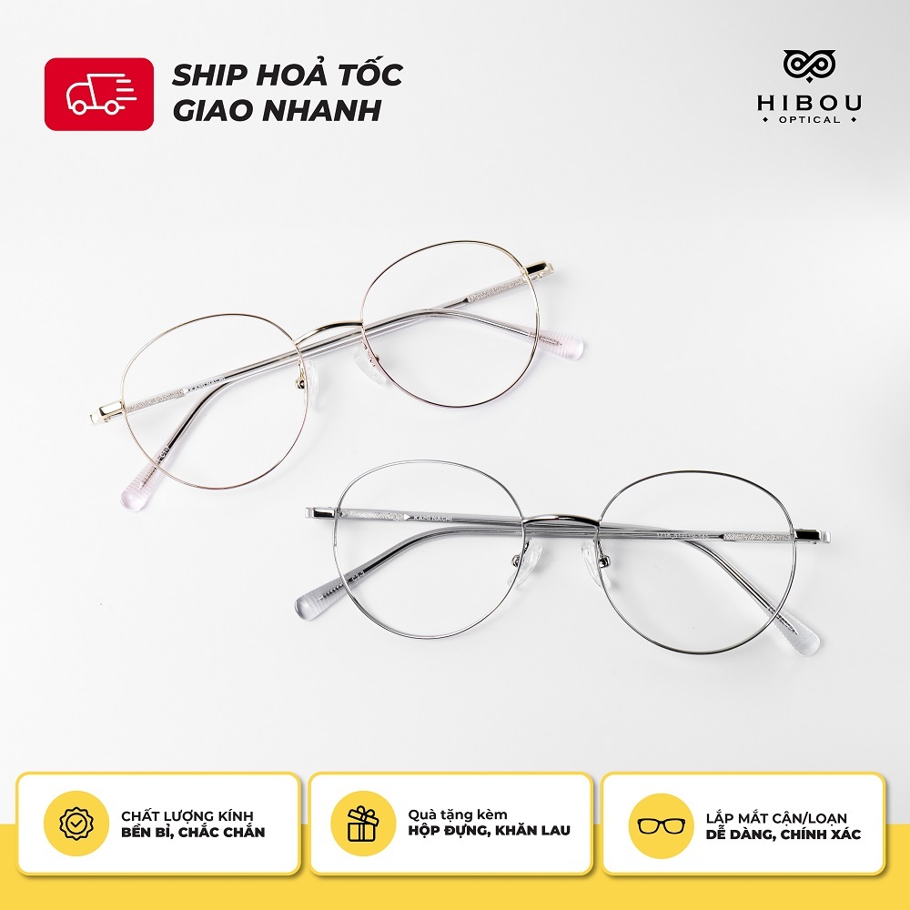 HIBOU กรอบแว่นตานักเรียน Unisex กรอบแว่นตาเกาหลีเหมาะสําหรับรอบสแควร์ Face Vline GT1716