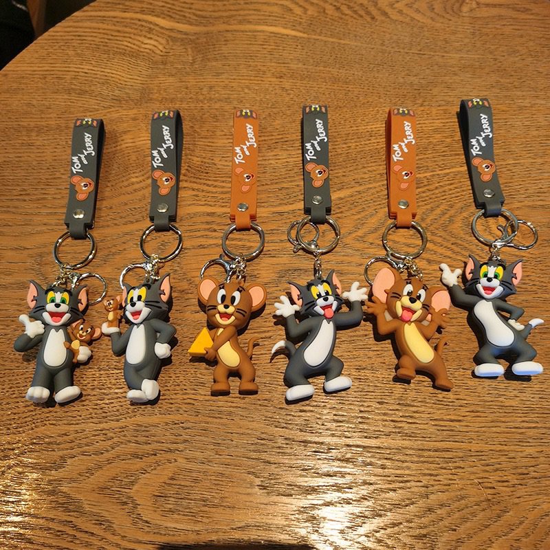 พวงกุญแจหนู Funny cat & Tom & Jerry ในความรัก