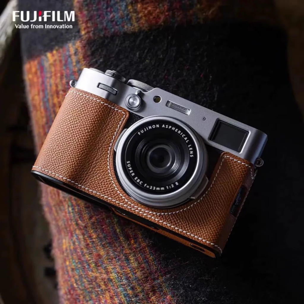Halfcase Leather Case Fujifilm X100VI Camera แบรนด์ Kontice