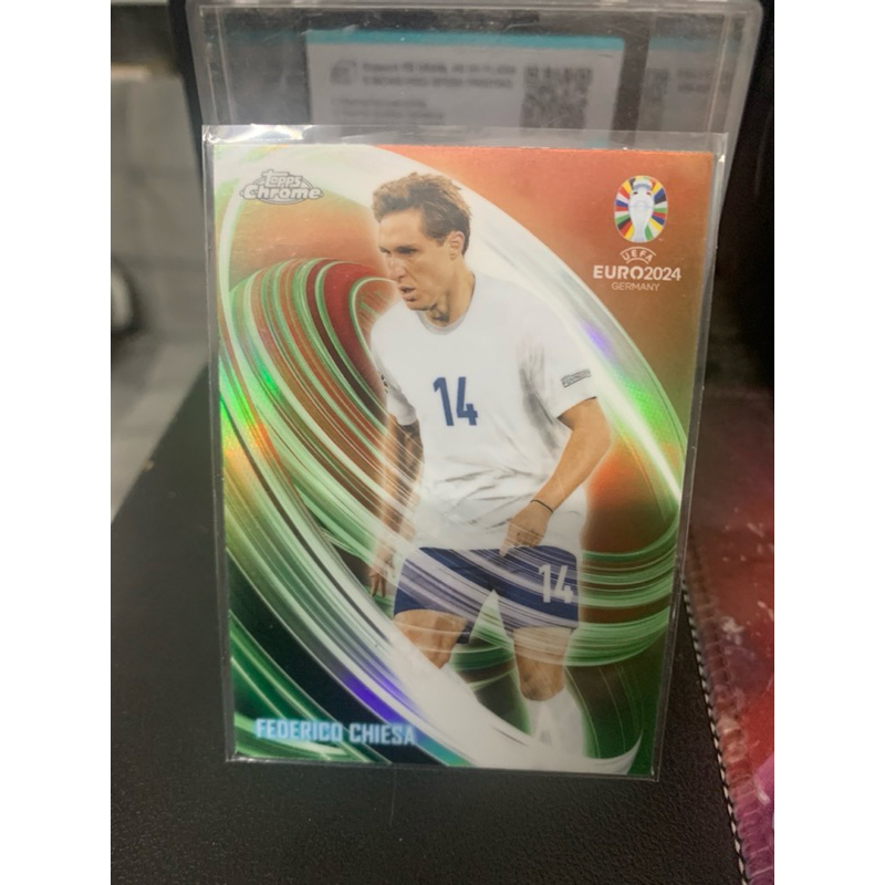 H755 Chiesa Italy Topps Euro 2024 การ์ดฟุตบอล
