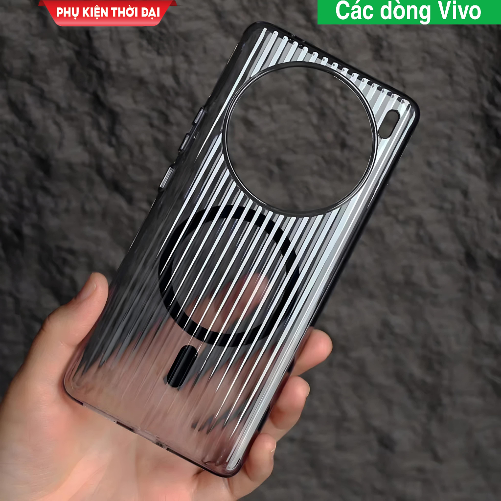 Vivo X100s / X100 Pro X100s Pro / X100 Ultra / X200 Pro / X200 Pro เคสคลื่นแม่เหล็กลายทางขนาดเล็กสํา