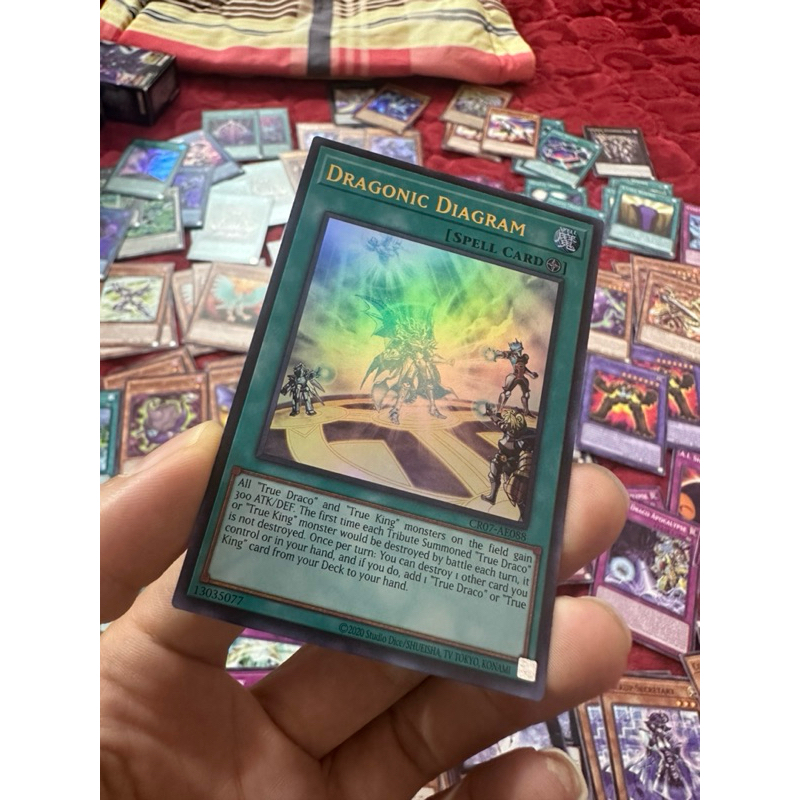 [ 20250415 ] การ์ด Yugioh ของแท้ Dragonic Diagram CR07-AE088