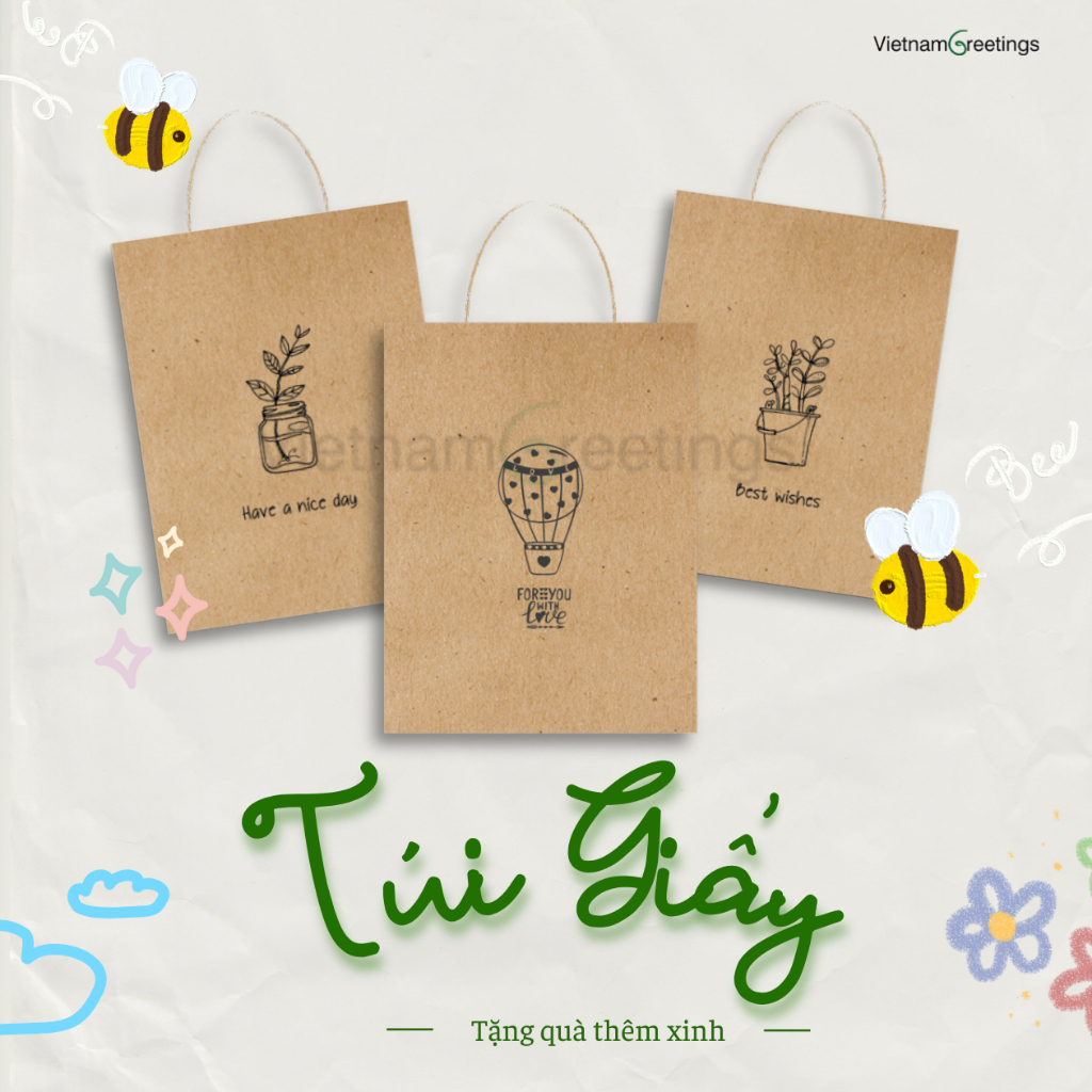 ถุงของขวัญกระดาษคราฟท์ G01 กระเป๋ารักษ์โลก Size: 16x21x9cm