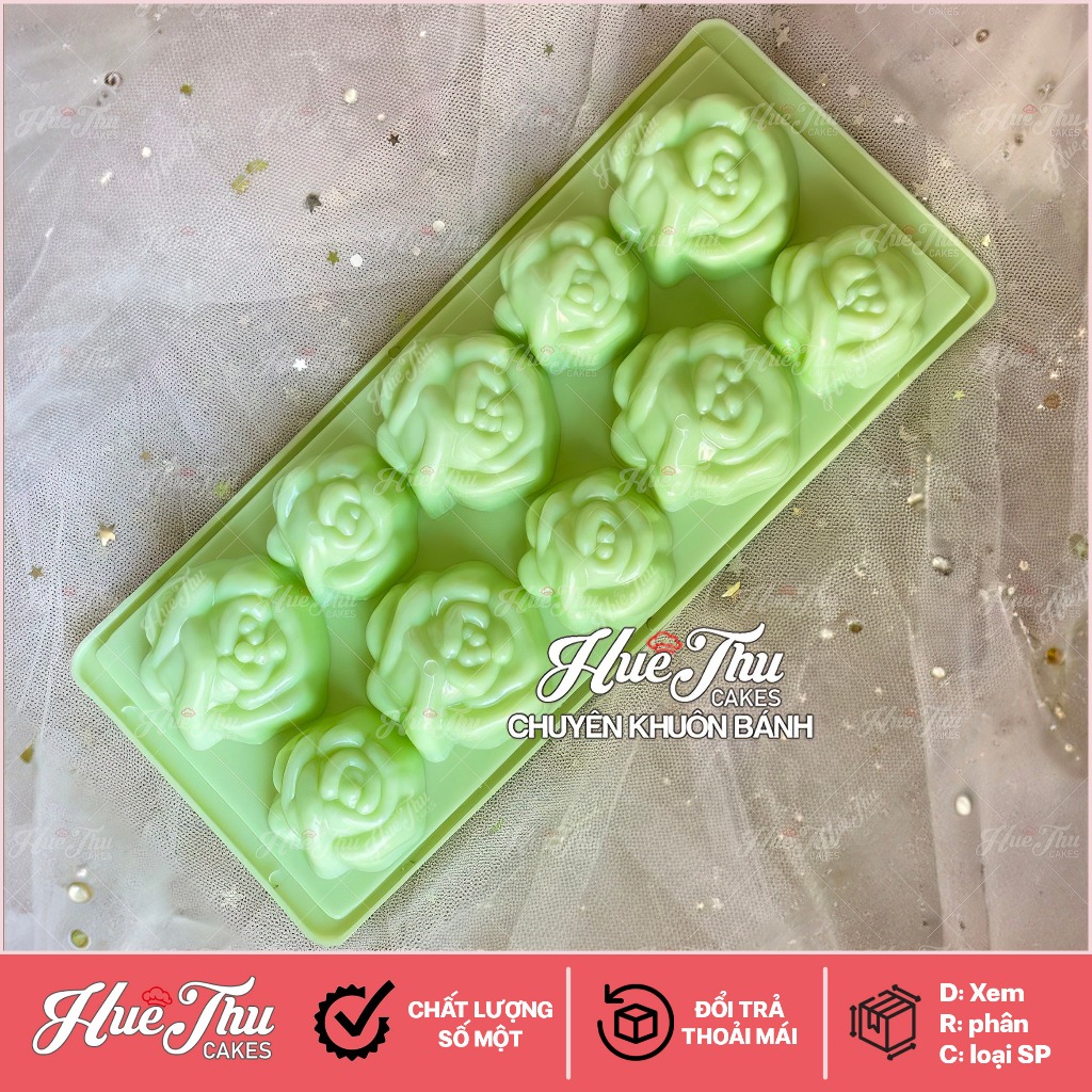 แม่พิมพ์เยลลี่ ถาดน้ําแข็ง Blooming Rose บรรจุเยลลี่ 3D และ 4D