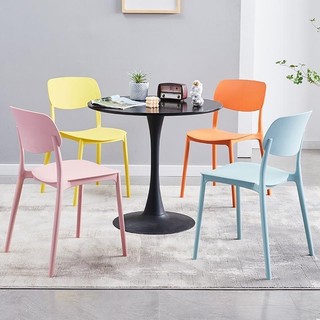 Ghế Nhựa Đúc Nguyên Khối Tựa Lưng Ngồi Quán Cafe, Nhà Hàng