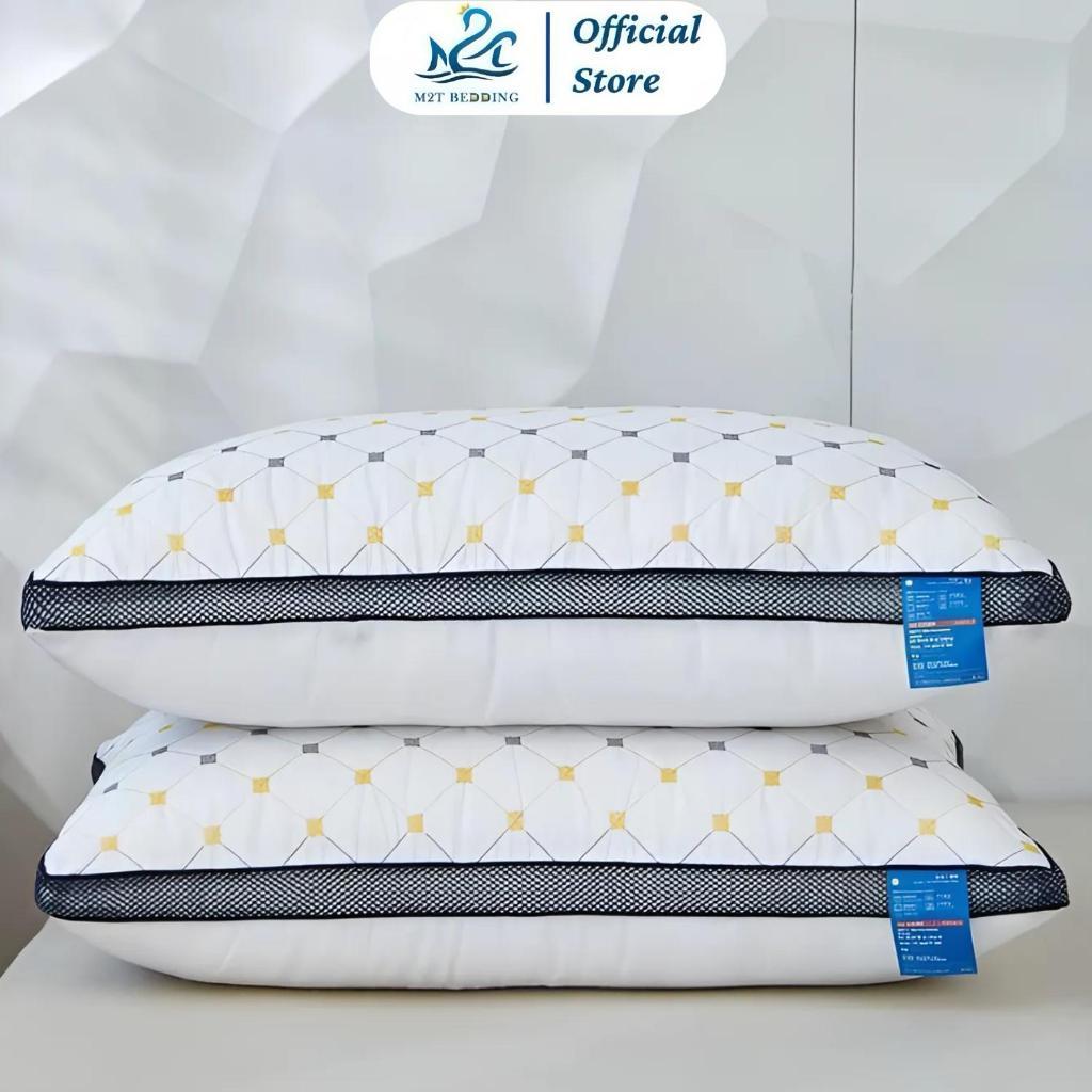 COMBO หมอนผ้าฝ้ายเพชร M2T BEDDING 2 ใบ ขนาด 50x70ซม.