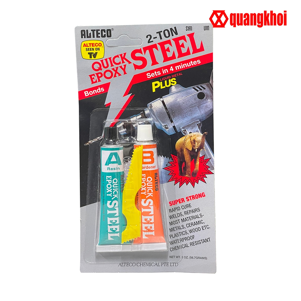 Alteco Quick Epoxy Steel 2-Ton 4 minites Epoxy Glue