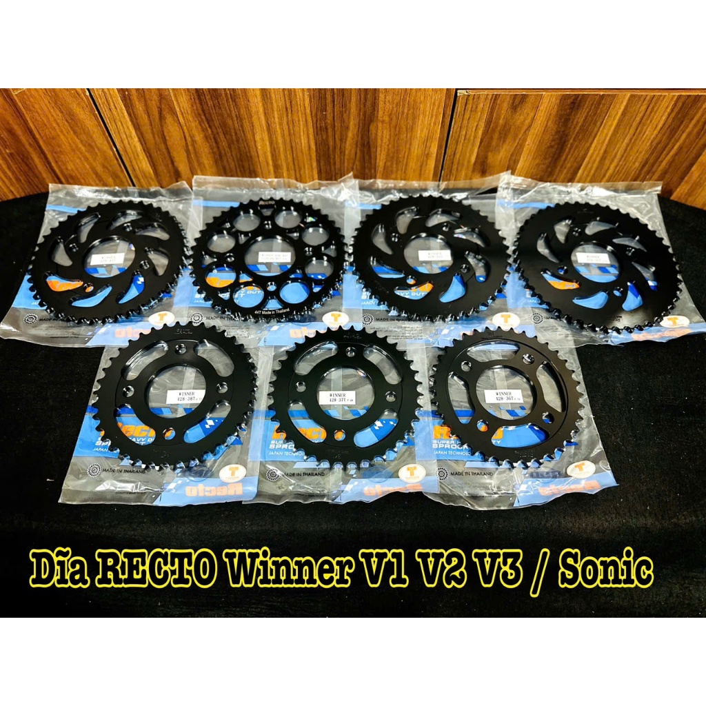 ส้อมโหลด Recto สําหรับ Sonic / Winner V1 V2 V3 ทุกขนาดให้คุณเลือก (36T - 46T) สินค้า Recto ของแท้ //