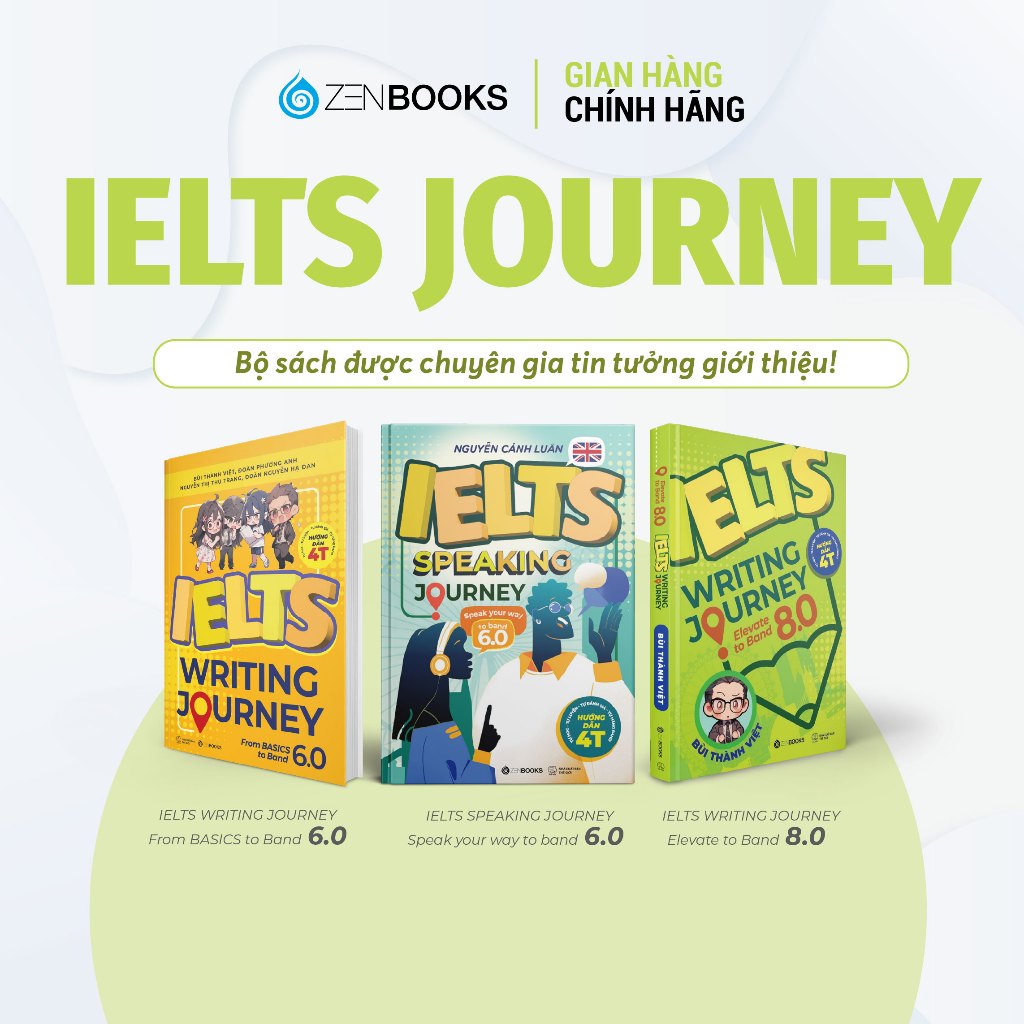 หนังสือ - Ielts เขียนการเดินทาง 6.0 และ 8.0 และ Ielts การพูด yourney 6.0 (คอมโบแบบตัวเลือก)