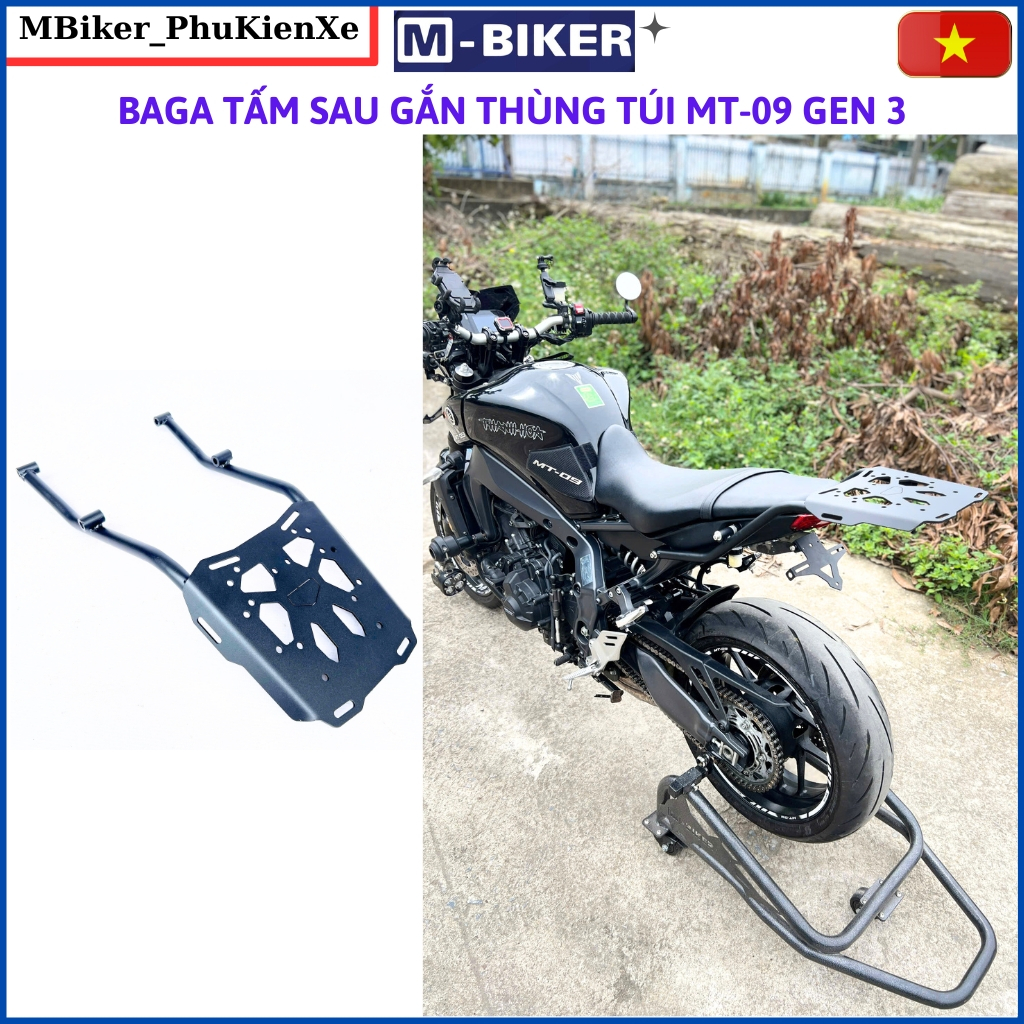 กระเป๋าหลัง MT09 Gen3, Baga MT09, พอร์ตหลัง MT09, กระเป๋าโครงกล่อง MT09, MBIKER