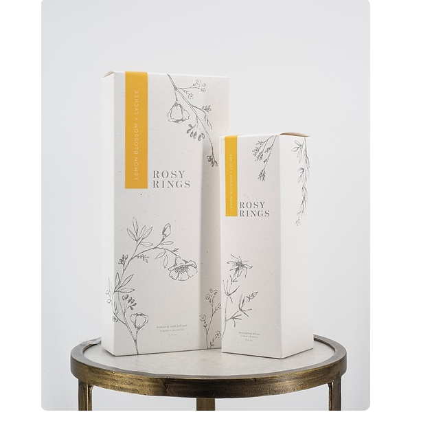 Rosy Rings Lemon Blossom & Lychee Botanical Reed Diffuser น้ํามันหอมระเหย Aroma Diffuser