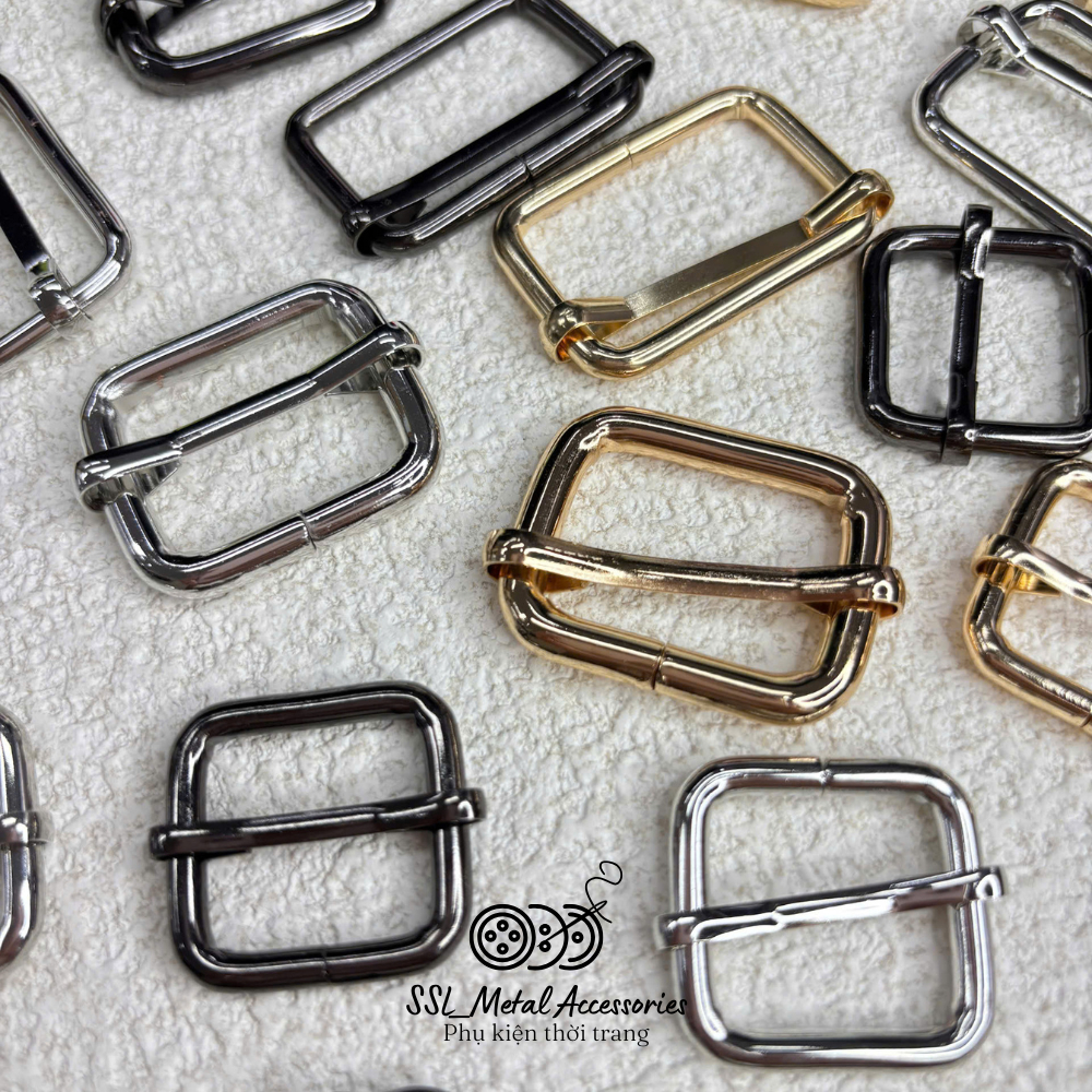 (5 ชิ้น) ตาไก่เสริมโลหะสี่เหลี่ยมแฟชั่น HB-0348 28*35*27 มม. ssl_accessories