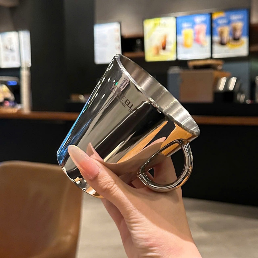 สมัย ถ้วยสแตนเลส 2 ชั้น มีหูหิ้ว - RK888