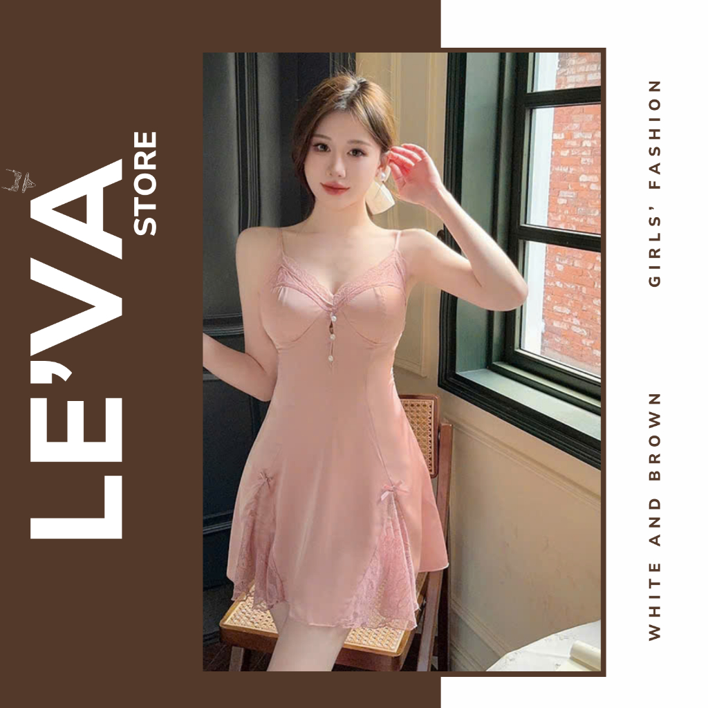Leva - เดรสคล้องคอผ้าไหมคัพมุกนุ่มและเซ็กซี่ - Seduce Me H13