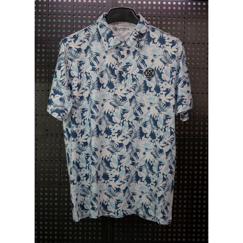 เสื้อกอล์ฟ ก/gfore ลายดอกไม่เหมือนใคร เนื้อยืด ปักโลโก้คม