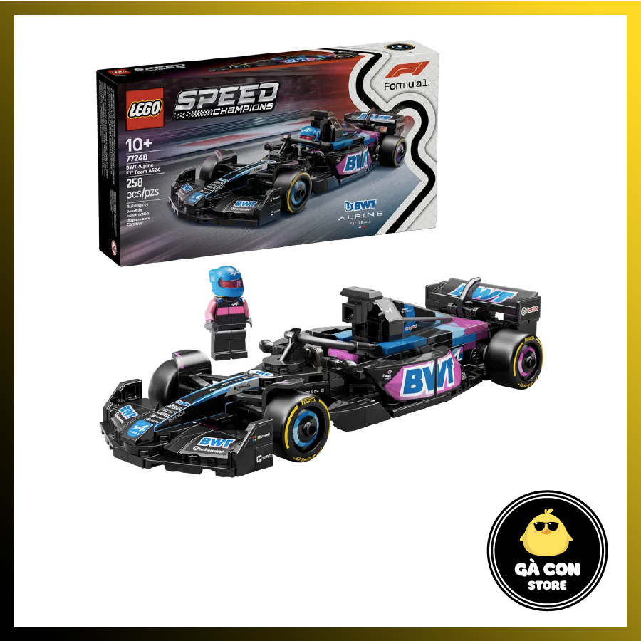 Speed Champions 77248 BWT Alpine F1 ทีม A524 รถแข่งประกอบของเล่น - Bwt Alpine F1 ทีม A524 รถแข่ง