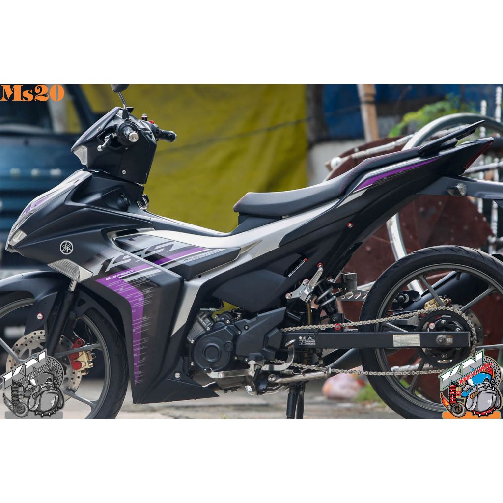 EXCITER 155 สติ๊กเกอร์ REMOVABLE - รุ่น Y16ZR PURPLE SILVER BLACK - MS20