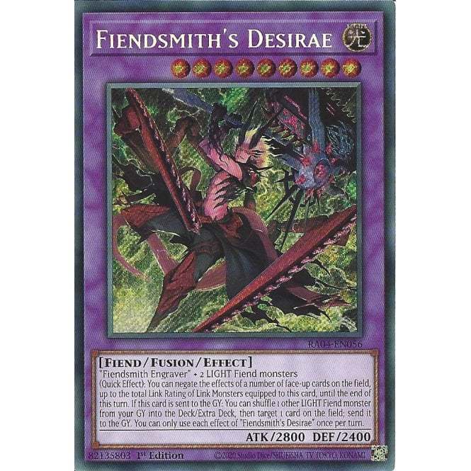[KW2 Yugioh] [EN-UK] การ์ด RA04-EN056 Fiendsmith Desirae