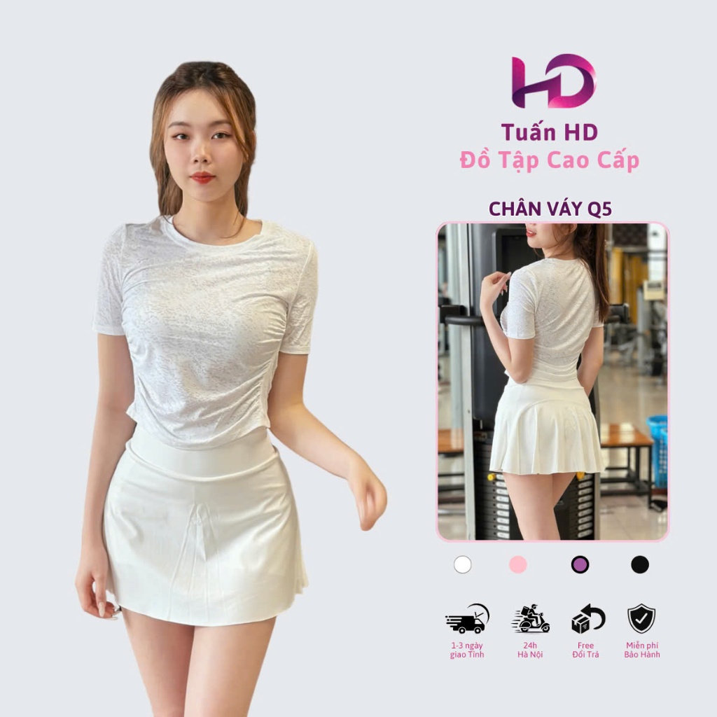 Q5 Sports Pikle Ball,กระโปรง 2 ชั้นสิบพร้อมกางเกงป้องกันทําจากผ้ายืด 4 ทางที่ทนต่อริ้วรอย