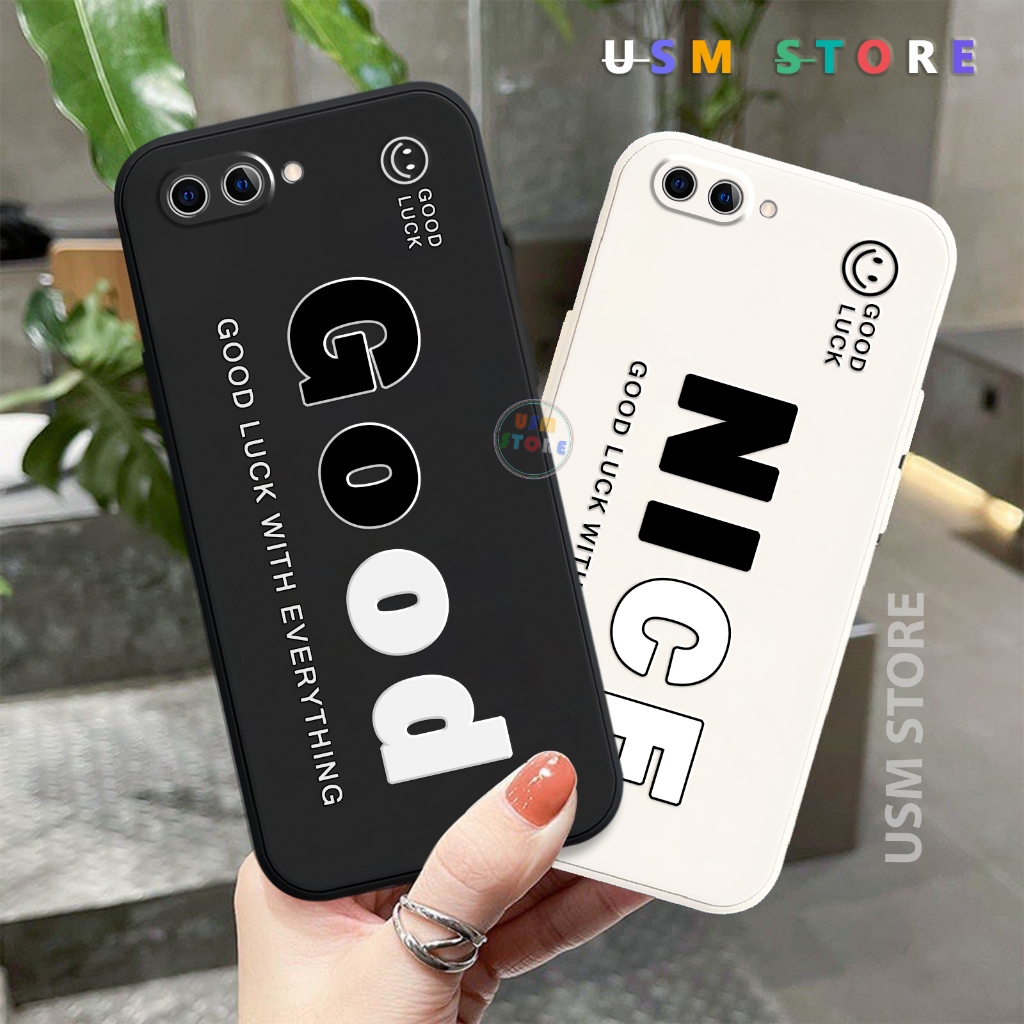 เคส OPPO A1/A83/AX5S/A5/A3S/AX5/A12E/A1K/A71 กันกล้อง พิมพ์ NICE GOOD