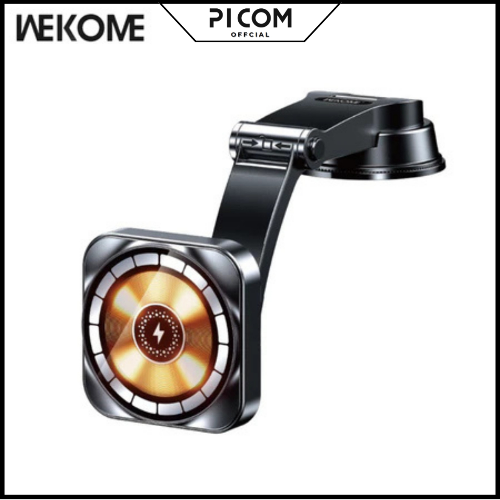 WK Design U206 ที่วางโทรศัพท์ในรถยนต์และเครื่องชาร์จที่รวดเร็วแบบไร้สายที่สะดวก