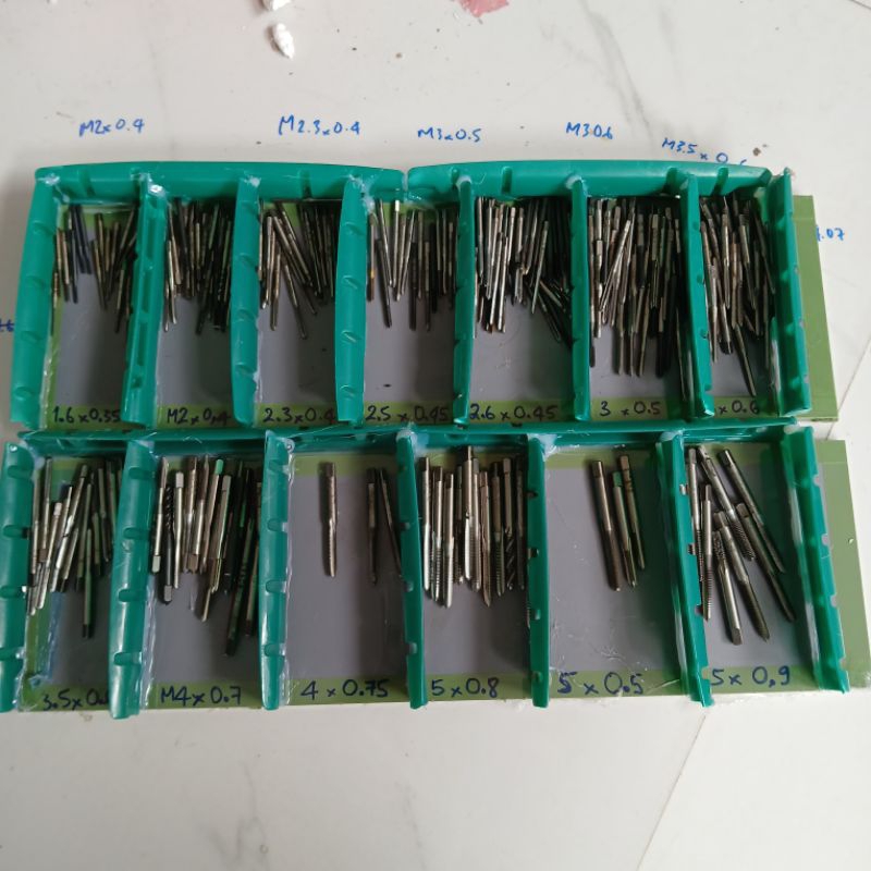 [odd หมายเลขเผือก OSG DAILWA YAMAWA] ต๊าปเกลียวขนาดเล็ก 1.6x0.35 2x0.4 2.3x0.4 2.5x0.45 2.6x0.45 3x0