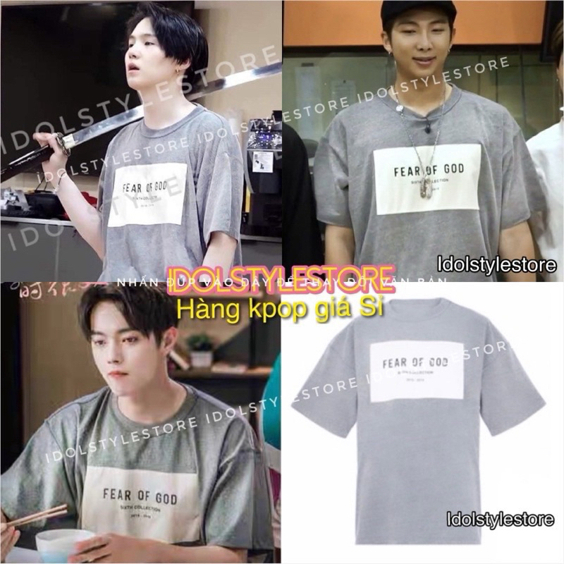 (การ์ดไอศกรีม) เสื้อยืดกลัว Suga RM BTS หัวไข่ Xu Kai