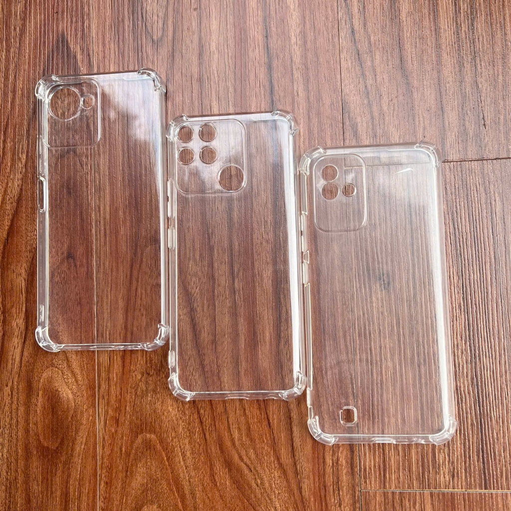 Realme Narzo 50A, Narzo 50i,เคส Narzo 50i Prime,ซิลิโคนใสและกันกระแทก 4 มุม