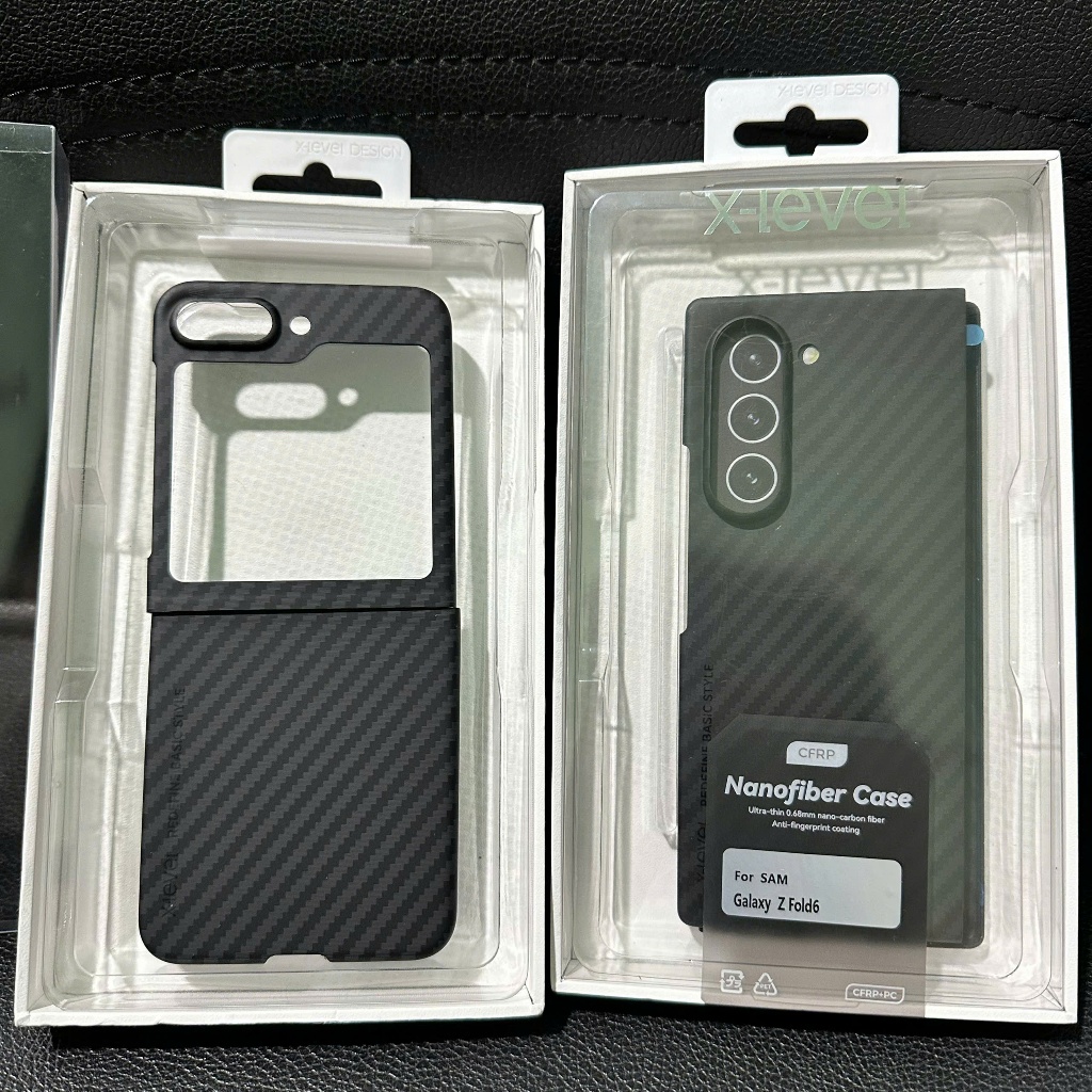 เคสคาร์บอนระดับ X สําหรับ Samsung Z Fold 6 / Z Flip 6 / Z Fold 5 / Z Flip 5 เต็มกล่อง (999)