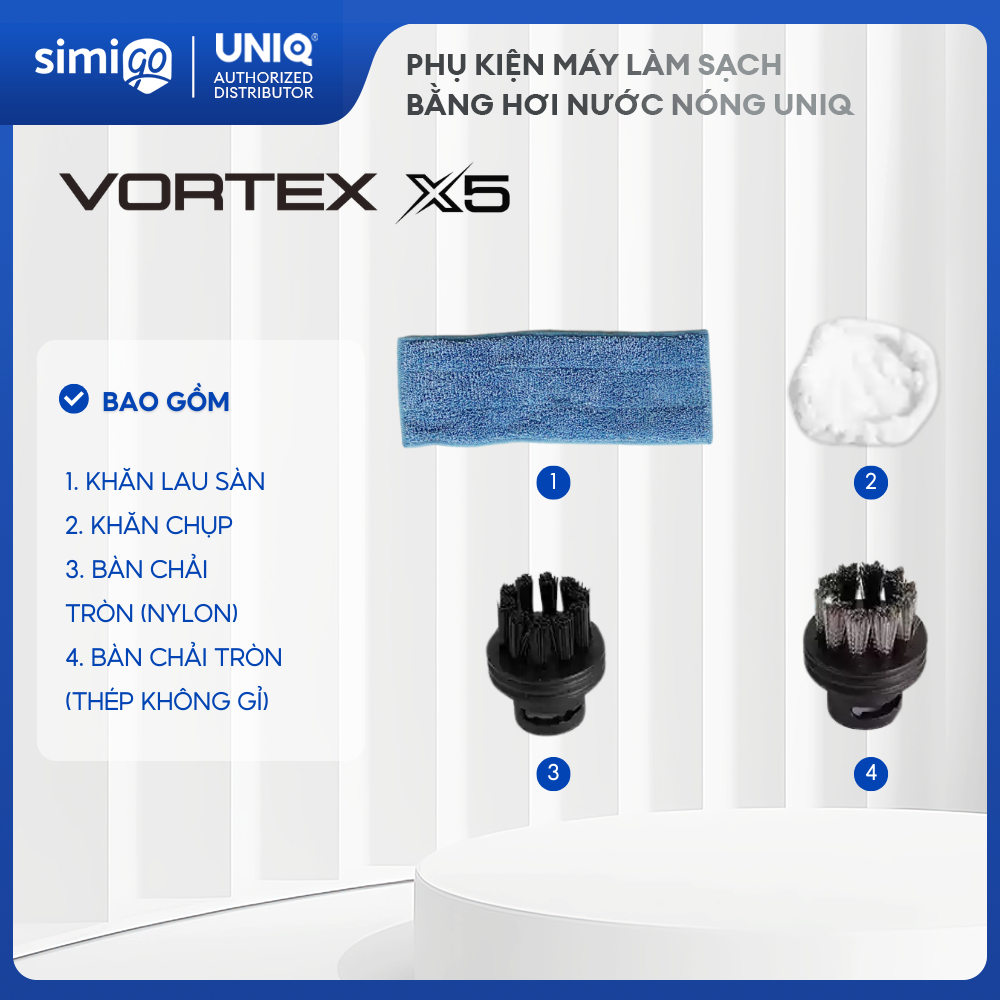 UNIQ Vortex X5 อุปกรณ์เสริมทําความสะอาดไอน้ําร้อน (ลิงค์ 1)