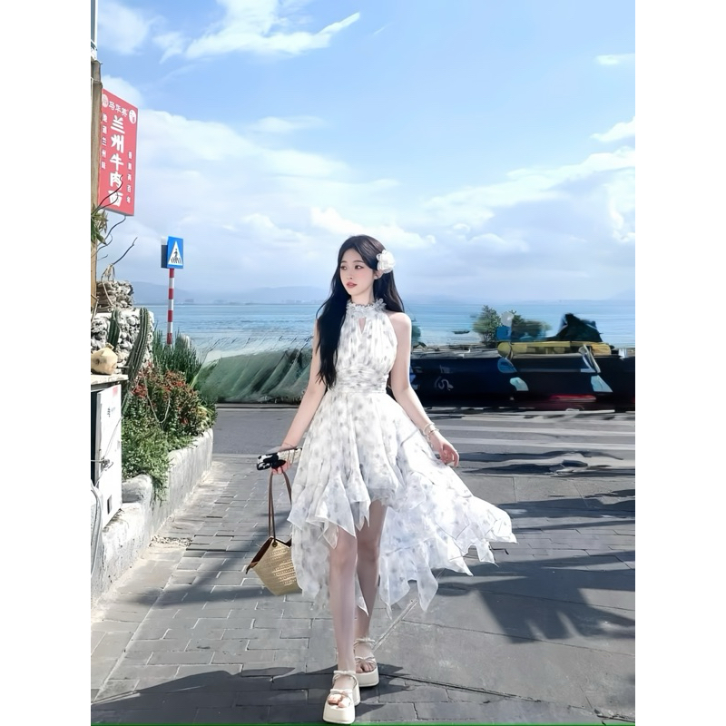 ชุดดอกไม้สีม่วงพร้อมหางบีบดอกไม้พร้อมคอดอกไม้สําหรับออกไป, GOING TO THE BEACH, GOING TO THE ELEGANT, TRAVEL