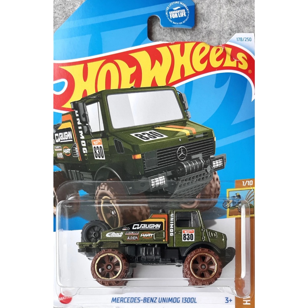 รถโมเดล Hot Wheels Mercedes-Benz Unimog รถบรรทุก 1300/1300L (หลายรุ่น) - รูปที่ 2