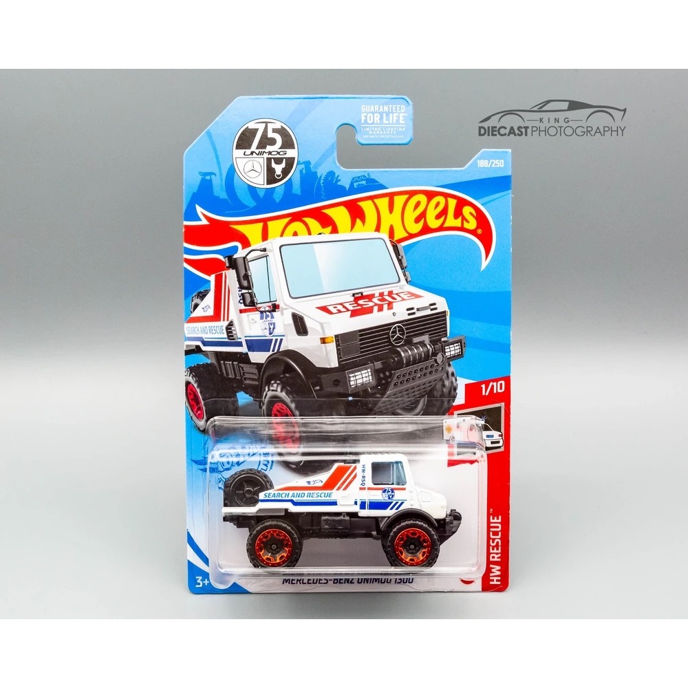 รถโมเดล Hot Wheels Mercedes-Benz Unimog รถบรรทุก 1300/1300L (หลายรุ่น) - รูปที่ 3