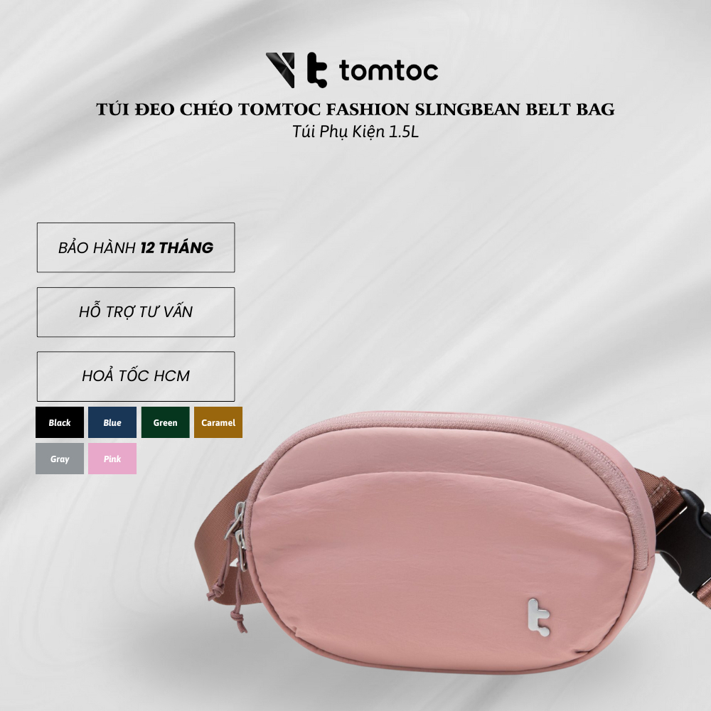 Tomtoc Slingbean Crossbody Bag - T32 Belt Bag 1.5l | สินค้าของแท้ | 12เดือน