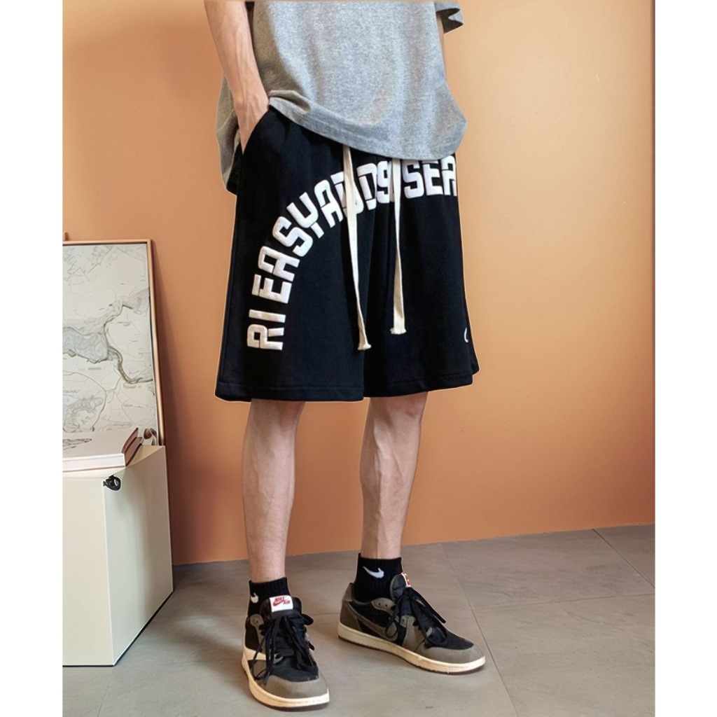 กางเกงขาสั้น unisex สําหรับผู้ชายและผู้หญิง - Maylinh Shop - พิมพ์คมชัดไม่ลอก ผ้าเชื่อม umi