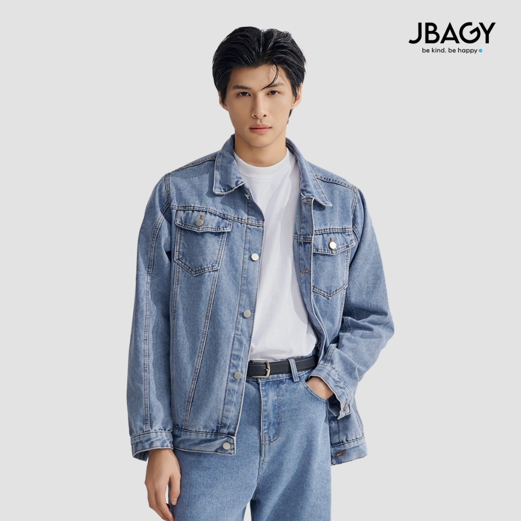 เสื้อแจ็คเก็ตยีนส์ผู้ชาย Relax ทําจาก Denim Cotton - JK2402
