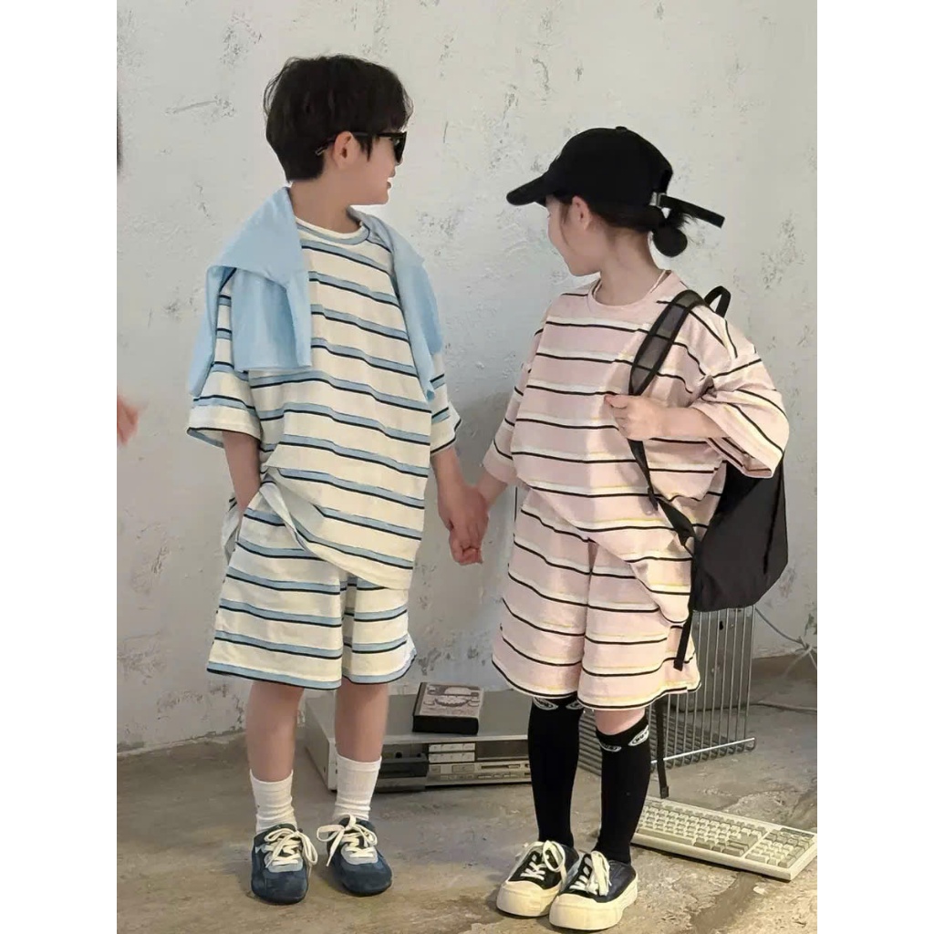 BABYBUYvip - 2025X96 (LARGE FORM TO TO TO TO TO TO HEIGHT เสื้อผ้าลายทางลายทางสีขาว น้ําเงิน และชมพู