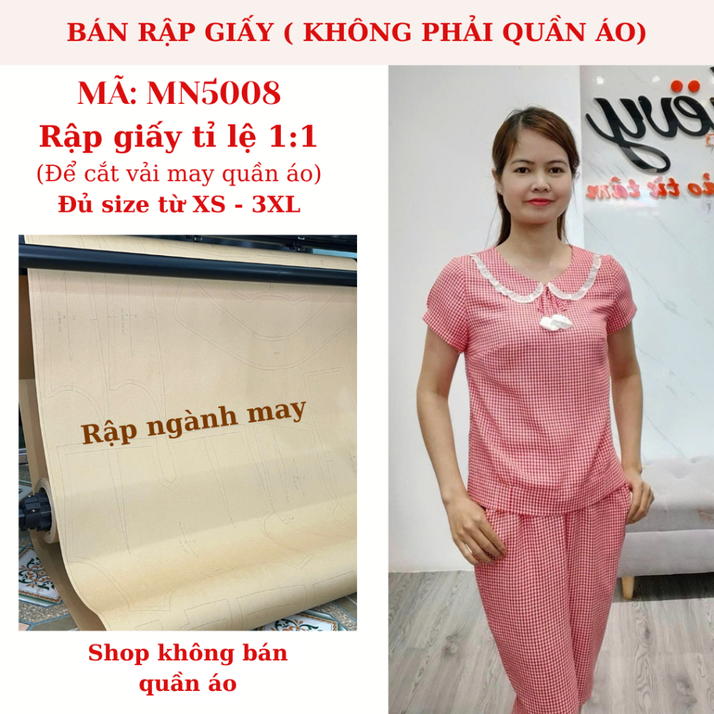 PAPER RAPED HOUSE WEAR SET CODE MN5008 (NOT PRE-CUT)