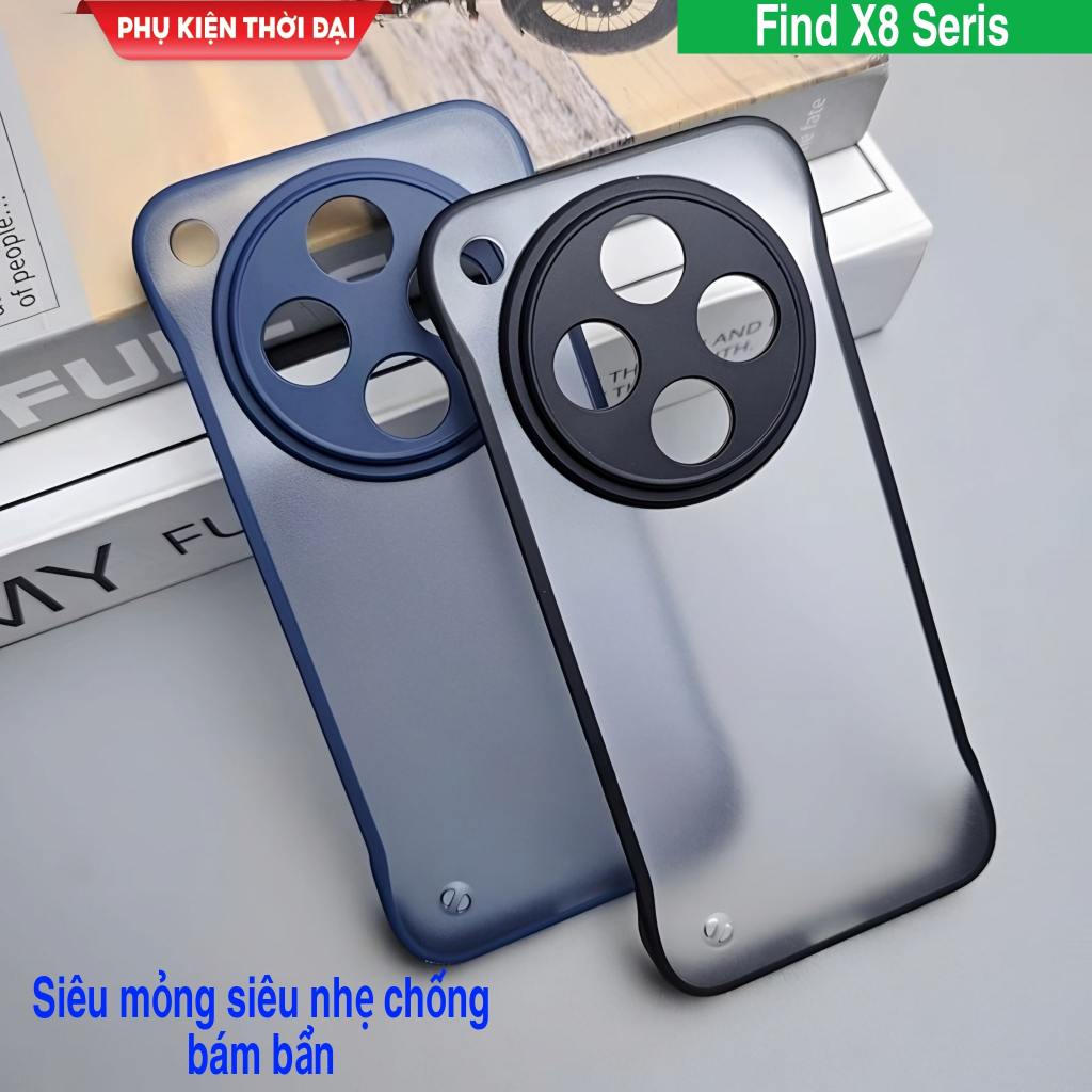 Find X8 / X8 Pro / X8 Ultra / X6 Pro / X7 Ultra เคสแบบด้าน บางพิเศษ เบา ไม่มีขอบ ป้องกันกล้อง
