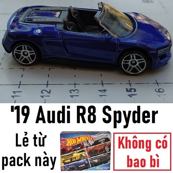 Hot Wheels 2019 19 Audi R8 Spyder โมเดิร์นหรูหรารถสปอร์ตรุ่น