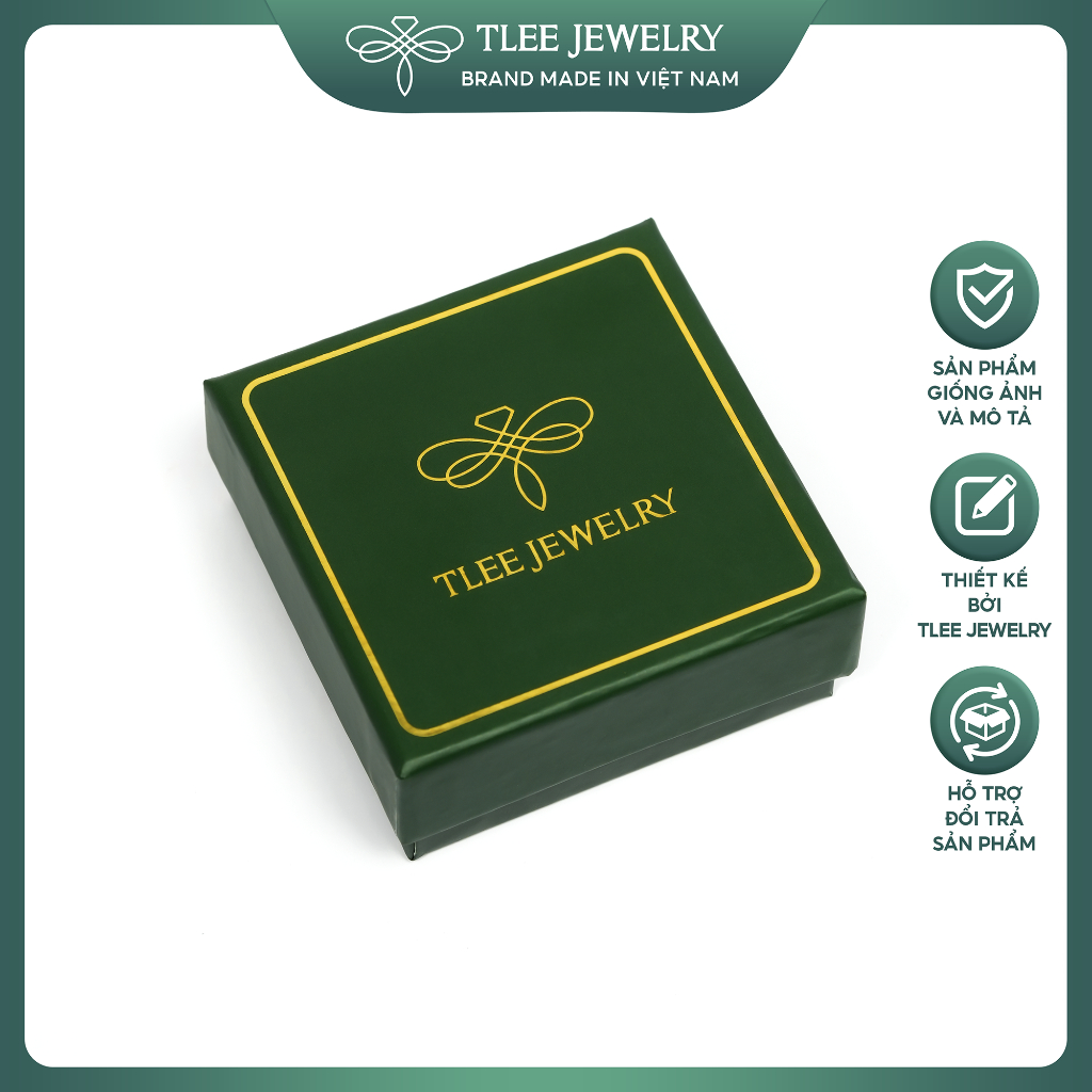 TLEE JEWELRY กล่อง กล่องของขวัญคุณภาพสูง ขนาด 7.5ซม. x 7.5ซม. สําหรับสร้อยข้อมือ TLEE JEWELRY