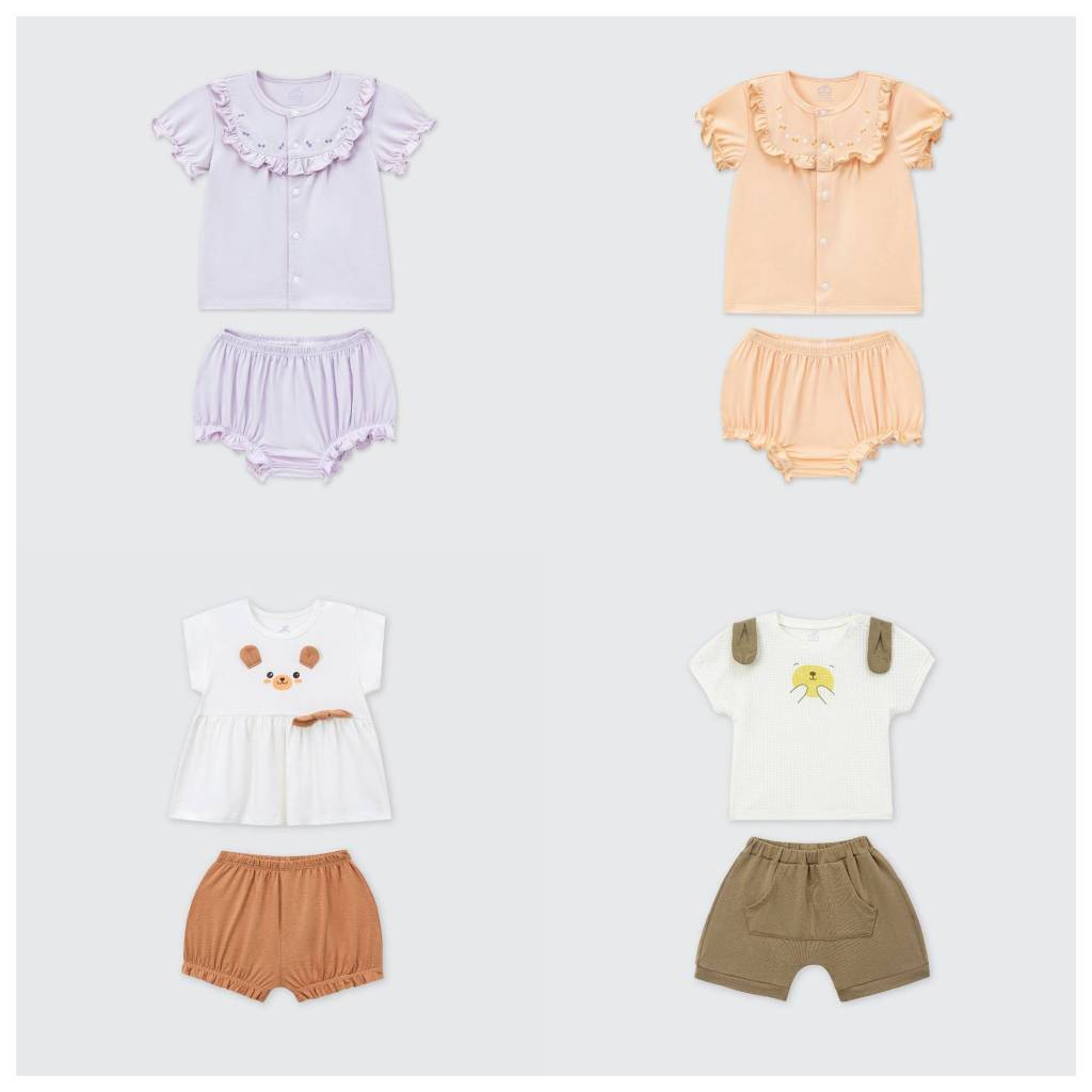 LAPOMME 2025 - เดรสแขนกุด Lovely La Pomme - 3M 6M 9M 12M 18M - SS25.T4A - 59A - NV.T10B - 09F - LF17