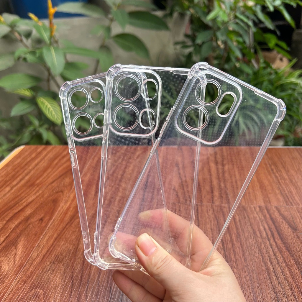 เคส OPPO Reno13 5G, Reno13 F 5G, Reno13 Pro 5G, ซิลิโคนใสและกันกระแทก 4 มุม