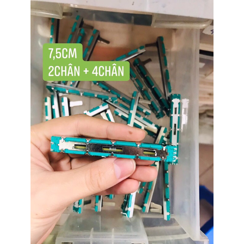 Clicker potentiometer 7.5cm 2 ขา + 4 ขา 100k