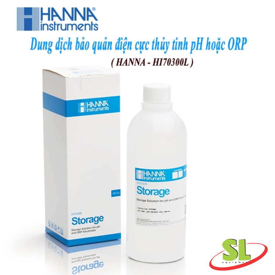 Hanna pH และ ORP Electrode Preserveing Solution Bottle 500mL HI70300L